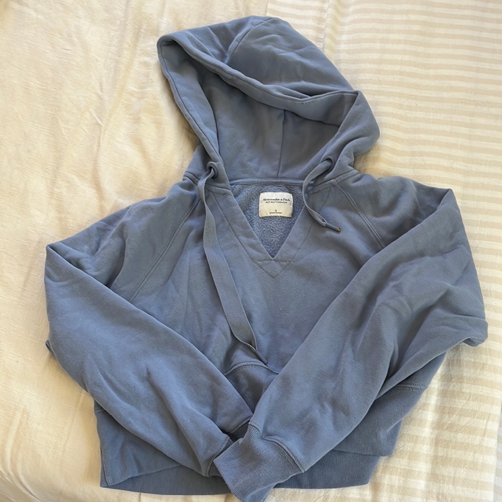 Abercrombie and finch hooded crop sweatshirt